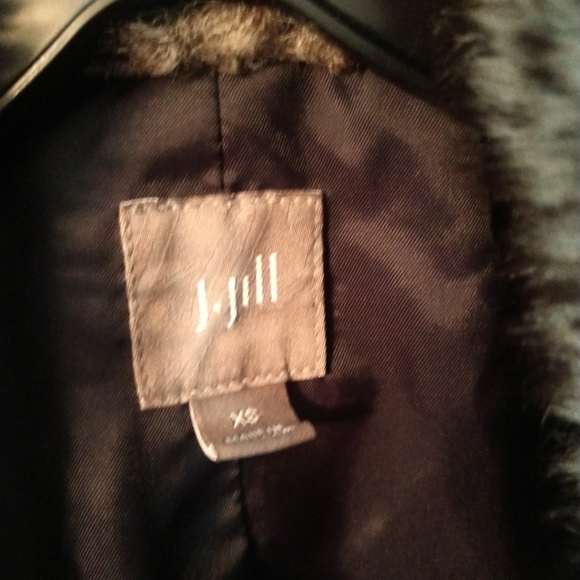 J Jill Grey Fur Lined Vest Women's Extra Small - Picture 4 of 5
